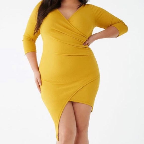 Forever 21 Dresses & Skirts - FOREVER 21 Plus Size Textured Asymmetrical Dress